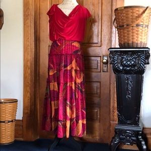 Mark Anthony maxi skirt and blouse sz 1X